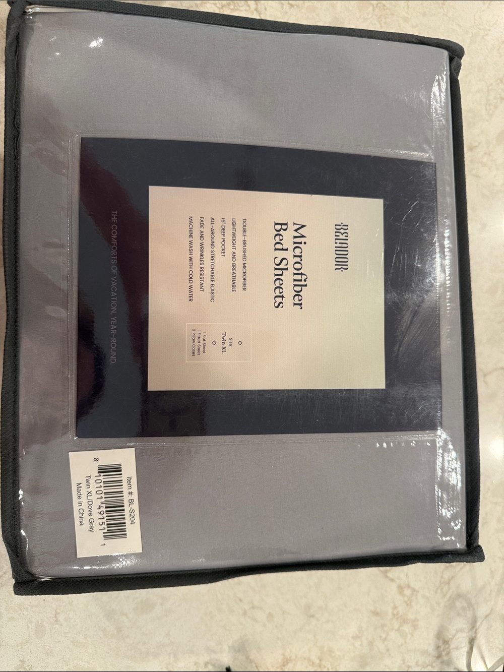 Belador Microfiber Bed Sheets - Gray